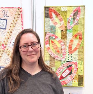 Porträt und Quilt auf den Patchwortagen