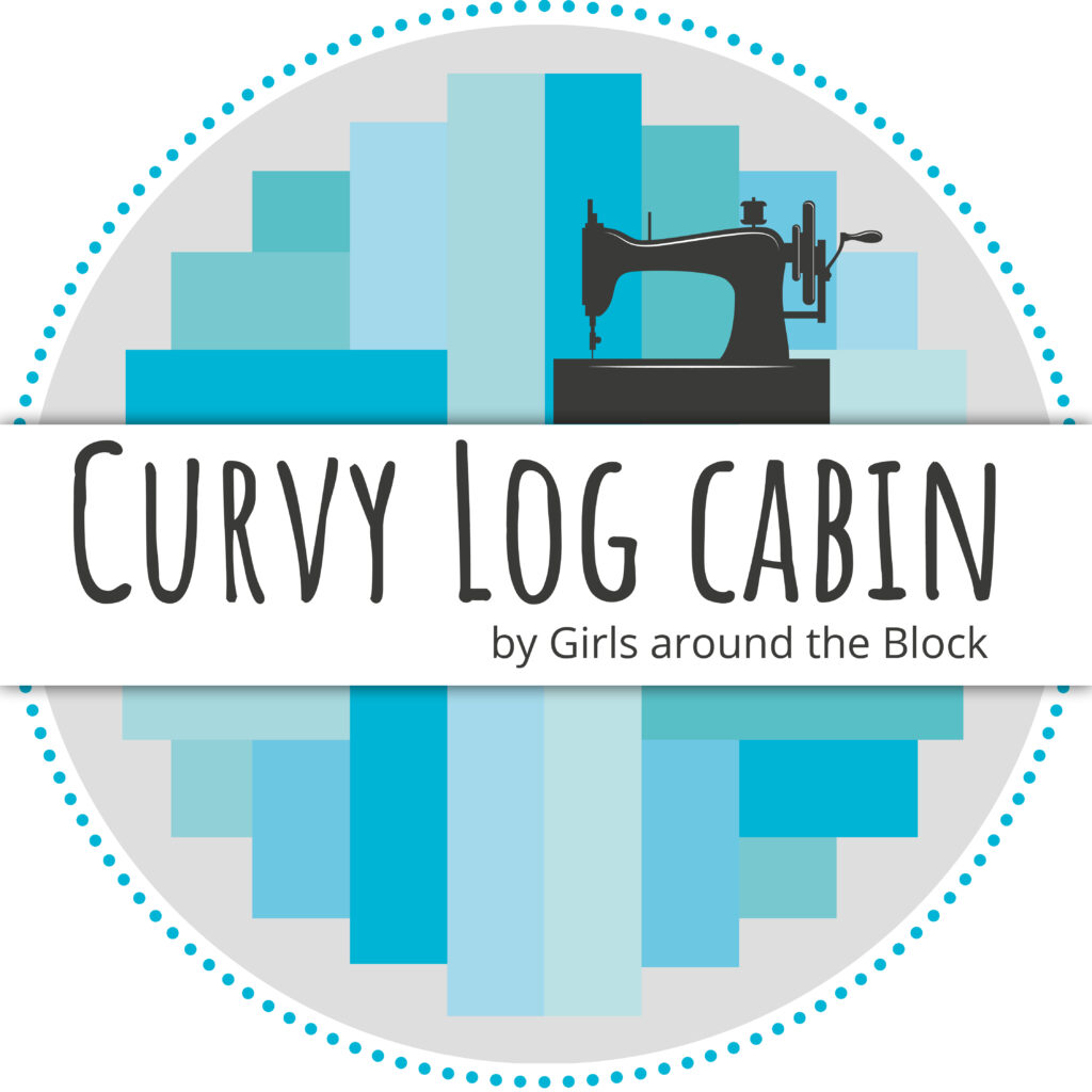 Curvy Log Cabin Badge - runterladen und bei Instagram posten, wenn du mitnähen möchtest. 